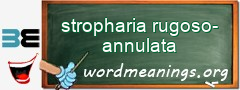 WordMeaning blackboard for stropharia rugoso-annulata